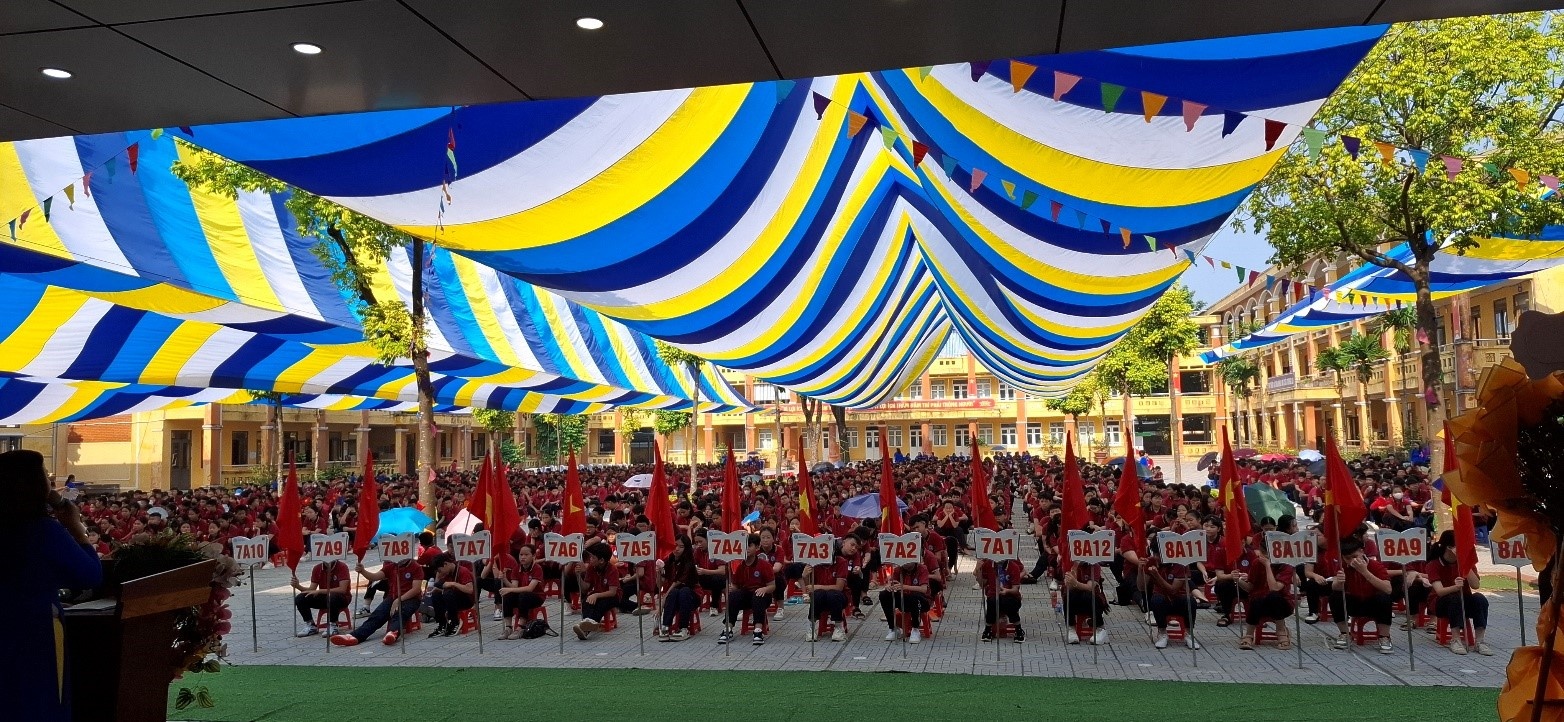 Trường THCS Tả Thanh Oai (Thanh Trì, Hà Nội) khai giảng năm học mới: Kiên định, đổi mới, sáng tạo