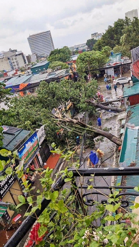 Bão số 3 (Yagi) vào Hà Nội kèm theo mưa to, gió giật mạnh Bão số 3 (Yagi) vào Hà Nội kèm theo mưa to, gió giật mạnh