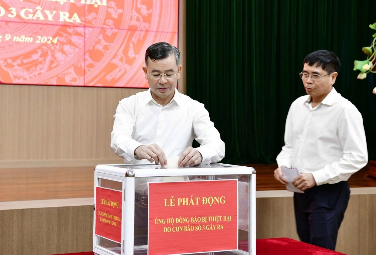 Kiểm toán Nhà nước phát động ủng hộ đồng bào bị thiệt hại do bão số 3 gây ra