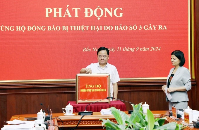 Tỉnh Bắc Ninh Phát động chương trình quyên góp ủng hộ đồng bào bị thiệt hại do bão số 3 Tỉnh Bắc Ninh Phát động chương trình quyên góp ủng hộ đồng bào bị thiệt hại do bão số 3