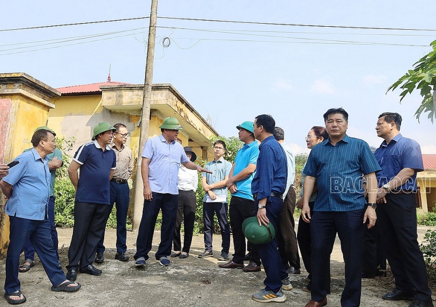 undefined Kiểm tra khu khu sắp xếp dân cư tập trung tại xã Trịnh Tường (Bát Xát).