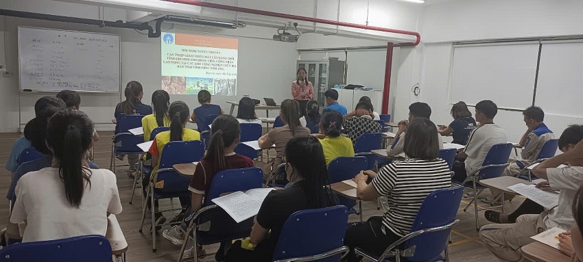 Hơn 900 công nhân trong khu Công nghiệp ở Vĩnh Phúc được trang bị kiến thức về dân số và phát triển