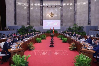tong bi thu chu tich nuoc to lam hoi dam voi bi thu thu nhat chu tich nuoc cuba