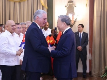 tong bi thu chu tich nuoc to lam gui dien cam on bi thu thu nhat chu tich cuba miguel diaz canel bermudez