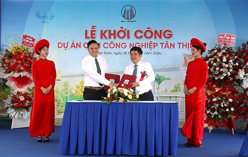 Tập đoàn BMK khởi công dự án Cụm công nghiệp Tân Thịnh 450 tỉ đồng