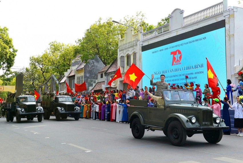 RỘN RÀNG “NGÀY HỘI VĂN HÓA VÌ HÒA BÌNH” CHÀO MỪNG KỶ NIỆM 70 NĂM NGÀY GIẢI PHÓNG THỦ ĐÔ. Rộn ràng “Ngày hội văn hóa vì hòa bình” chào mừng kỷ niệm 70 năm ngày Giải phóng Thủ đô
