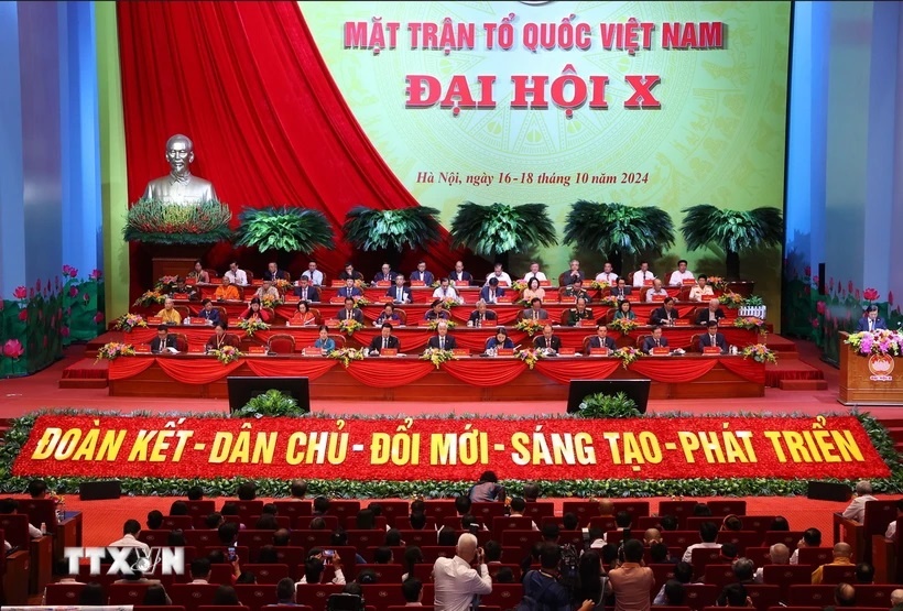 Sáng 17/10, khai mạc trọng thể Đại hội X Mặt trận Tổ quốc Việt Nam