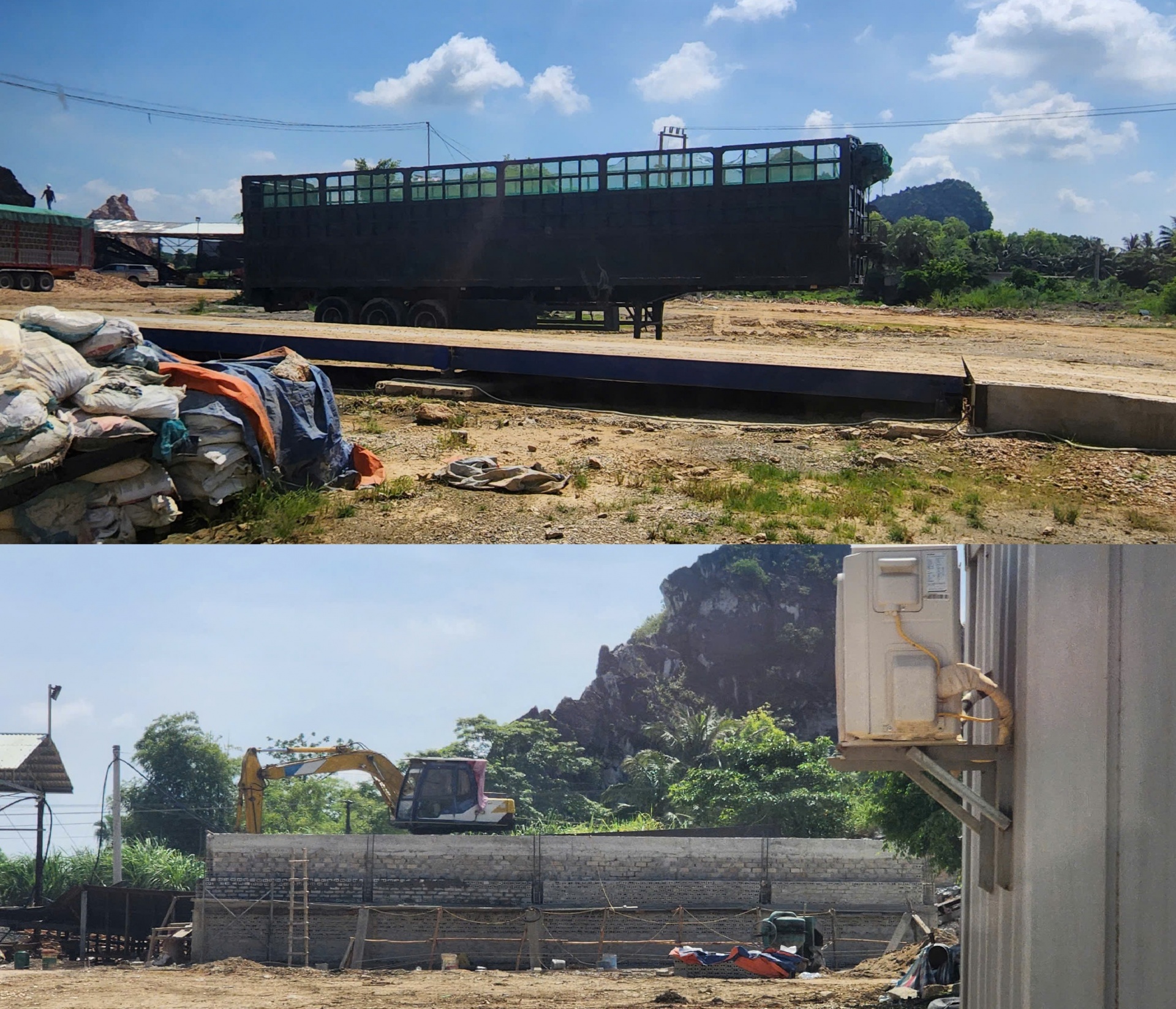 Thay đổi hiện trạng đất để xây dựng, lắp đặt hạng mục công trình mới phục vụ cho hoạt động chế biến gỗ dăm