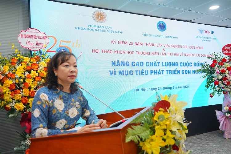 PGS.TS Nguyễn Thị Hoài Lê, Viện trưởng Viện Nghiên cứu con người - Viện Hàn lâm Khoa học xã hội Việt Nam
