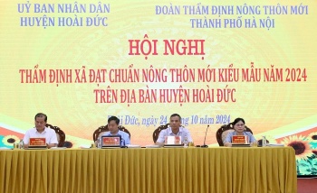 ha noi tham dinh xa nong thon moi kieu mau va nong thon moi nang cao tai 7 xa cua huyen hoai duc