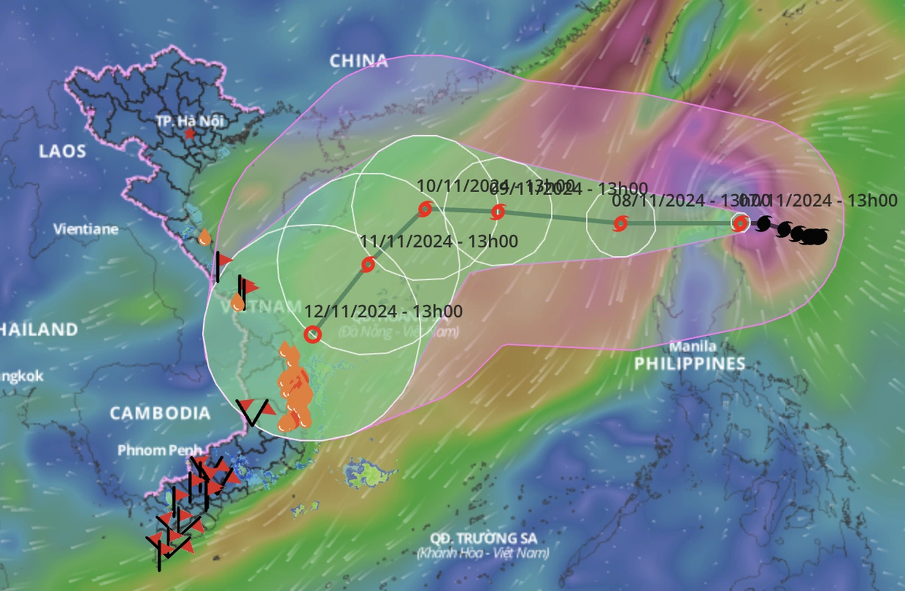bao yinxing dang huong vao bien dong voi suc gio giat cap 17