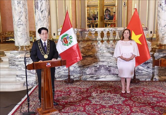 Hai bên ghi nhận mối quan hệ tốt đẹp giữa hai nước, nhấn mạnh tình hữu nghị, sự hợp tác và hiểu biết lẫn nhau đã gắn kết hai quốc gia - Ảnh: TTXVN Hai bên ghi nhận mối quan hệ tốt đẹp giữa hai nước, nhấn mạnh tình hữu nghị, sự hợp tác và hiểu biết lẫn nhau đã gắn kết hai quốc gia - Ảnh: TTXVN