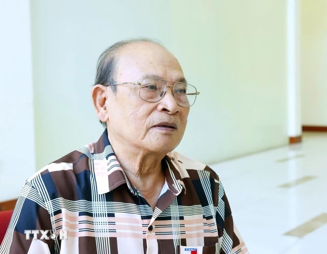  Ông Trần Đình Thảo, nguyên Phó trưởng Ban tin trong nước, nguyên Phó Tổng Biên tập các Báo Tin tức, Báo Le Courrier du Vietnam, Thông tấn xã Việt Nam. (Ảnh: TTXVN)