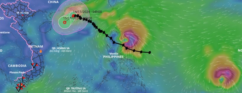 bao so 8 suy yeu thanh ap thap nhiet doi