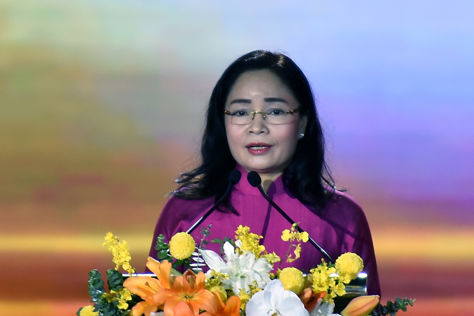  Thứ trưởng Bộ Văn hóa, Thể thao và Du lịch Trịnh Thị Thủy phát biểu tại buổi lễ - Ảnh: VGP