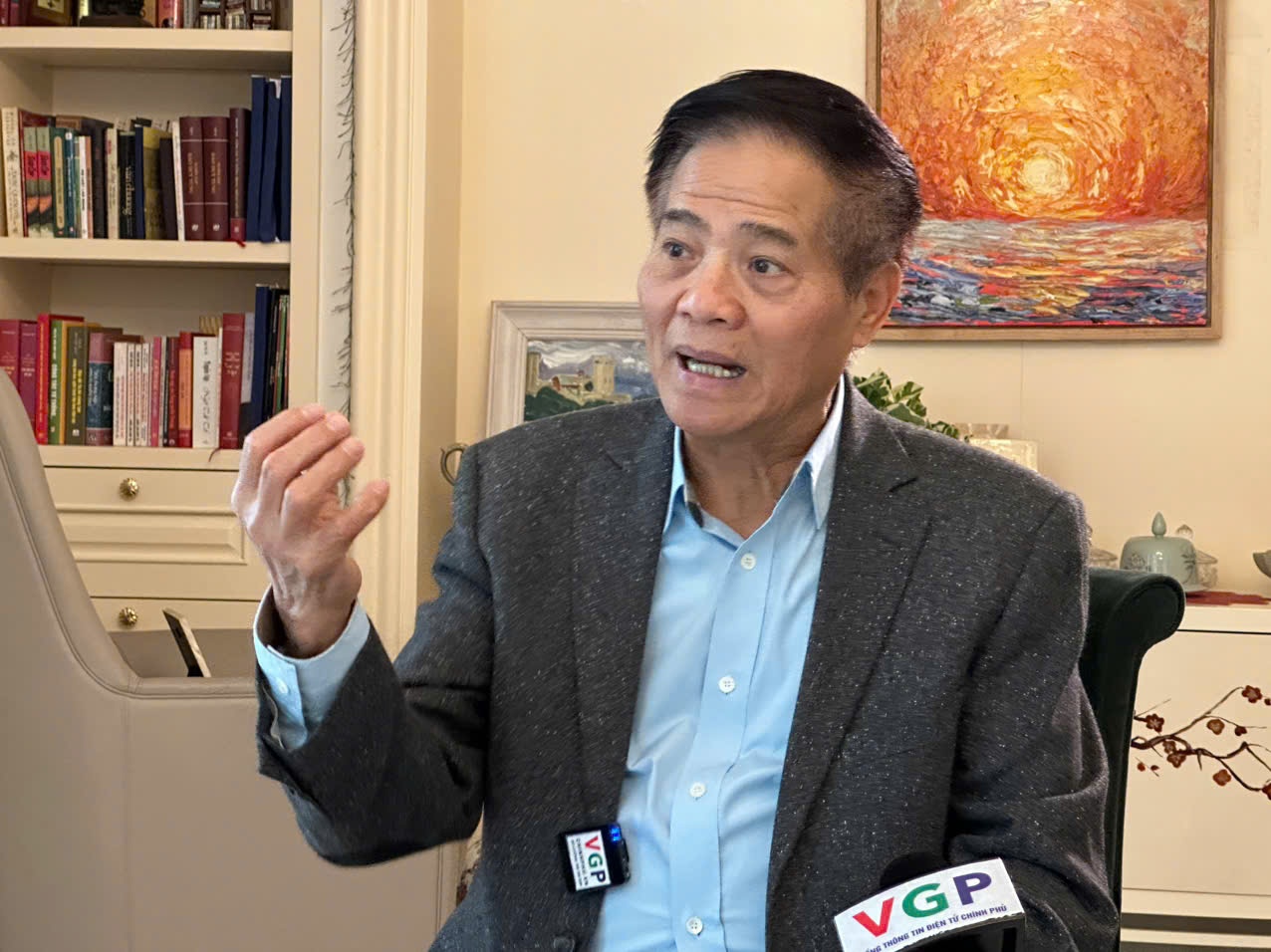 PGS. TS Đào Duy Quát, nguyên Phó Trưởng Ban Thường trực Ban Tư tưởng Văn hóa Trung ương (nay là Ban Tuyên giáo Trung ương), trao đổi với Báo điện tử Chính phủ - Ảnh: VGP PGS. TS Đào Duy Quát, nguyên Phó Trưởng Ban Thường trực Ban Tư tưởng Văn hóa Trung ương (nay là Ban Tuyên giáo Trung ương), trao đổi với Báo điện tử Chính phủ - Ảnh: VGP