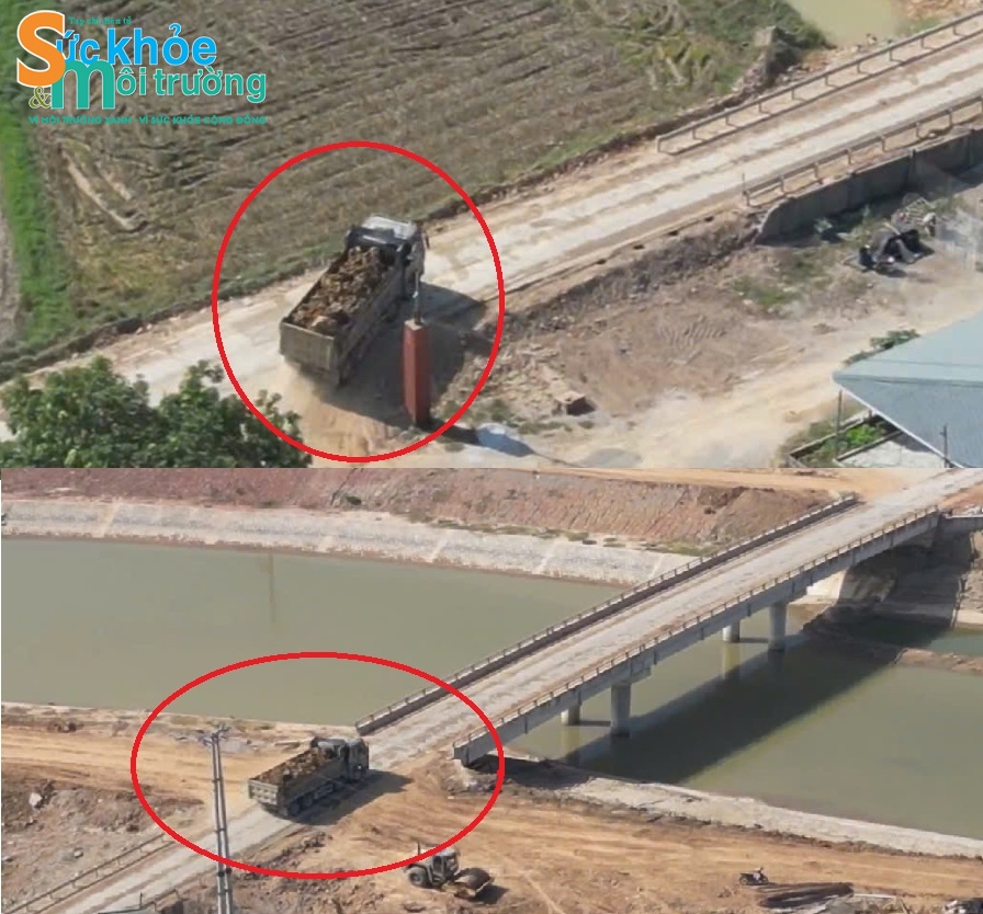 Dễ dàng nhận thấy xe tải cỡ lớn vận chuyển đất lưu thông trên đường không che chắn bạt, gây ô nhiễm môi trường Dễ dàng nhận thấy xe tải cỡ lớn vận chuyển đất lưu thông trên đường không che chắn bạt, gây ô nhiễm môi trường