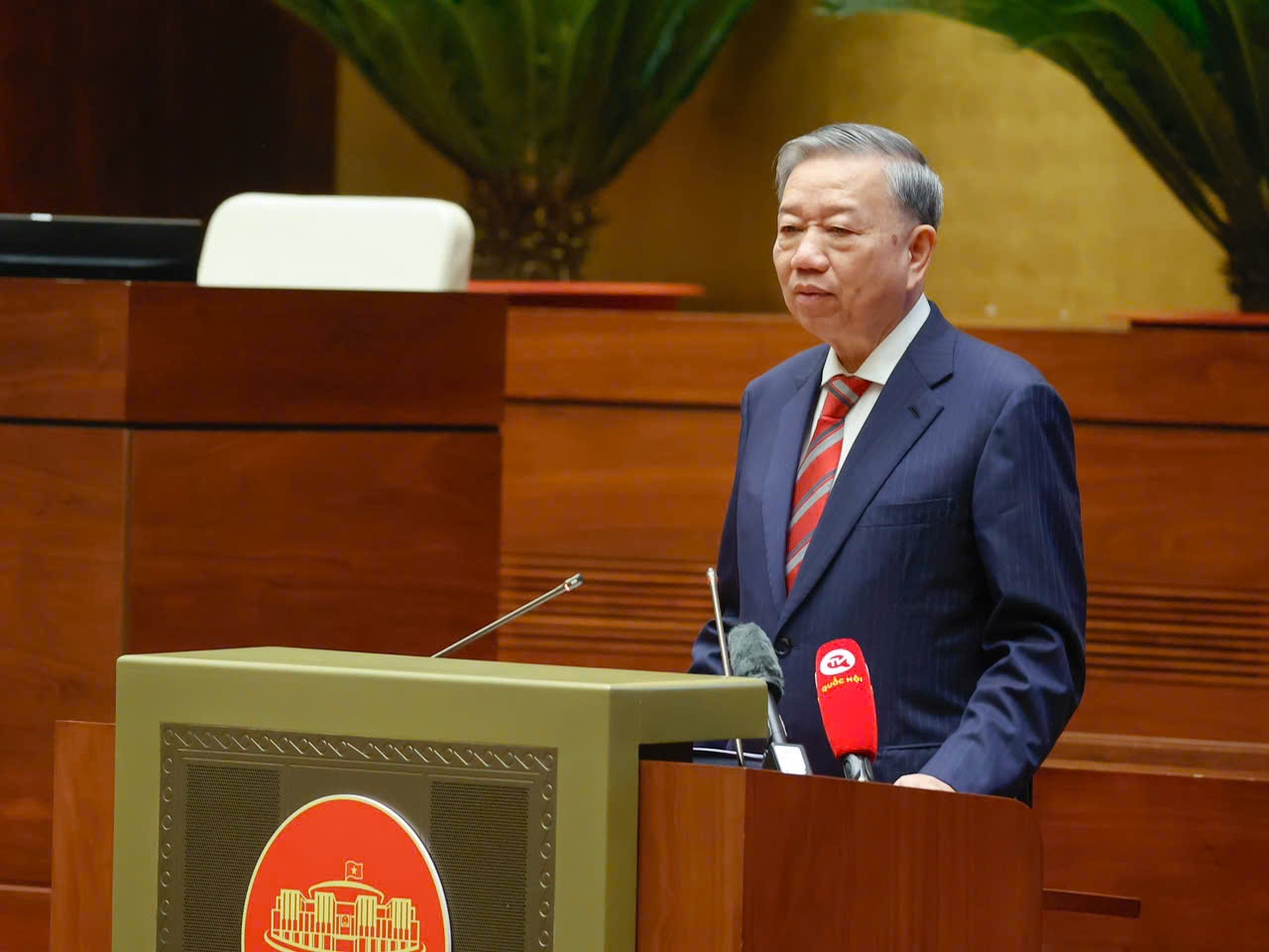 Tổng Bí thư yêu cầu, các cấp, các ngành từ Trung ương tới cơ sở phải xác định, khẳng định quyết tâm chính trị cao nhất trong thực hiện chủ trương về tinh gọn bộ máy - Ảnh: VGP Tổng Bí thư yêu cầu, các cấp, các ngành từ Trung ương tới cơ sở phải xác định, khẳng định quyết tâm chính trị cao nhất trong thực hiện chủ trương về tinh gọn bộ máy - Ảnh: VGP