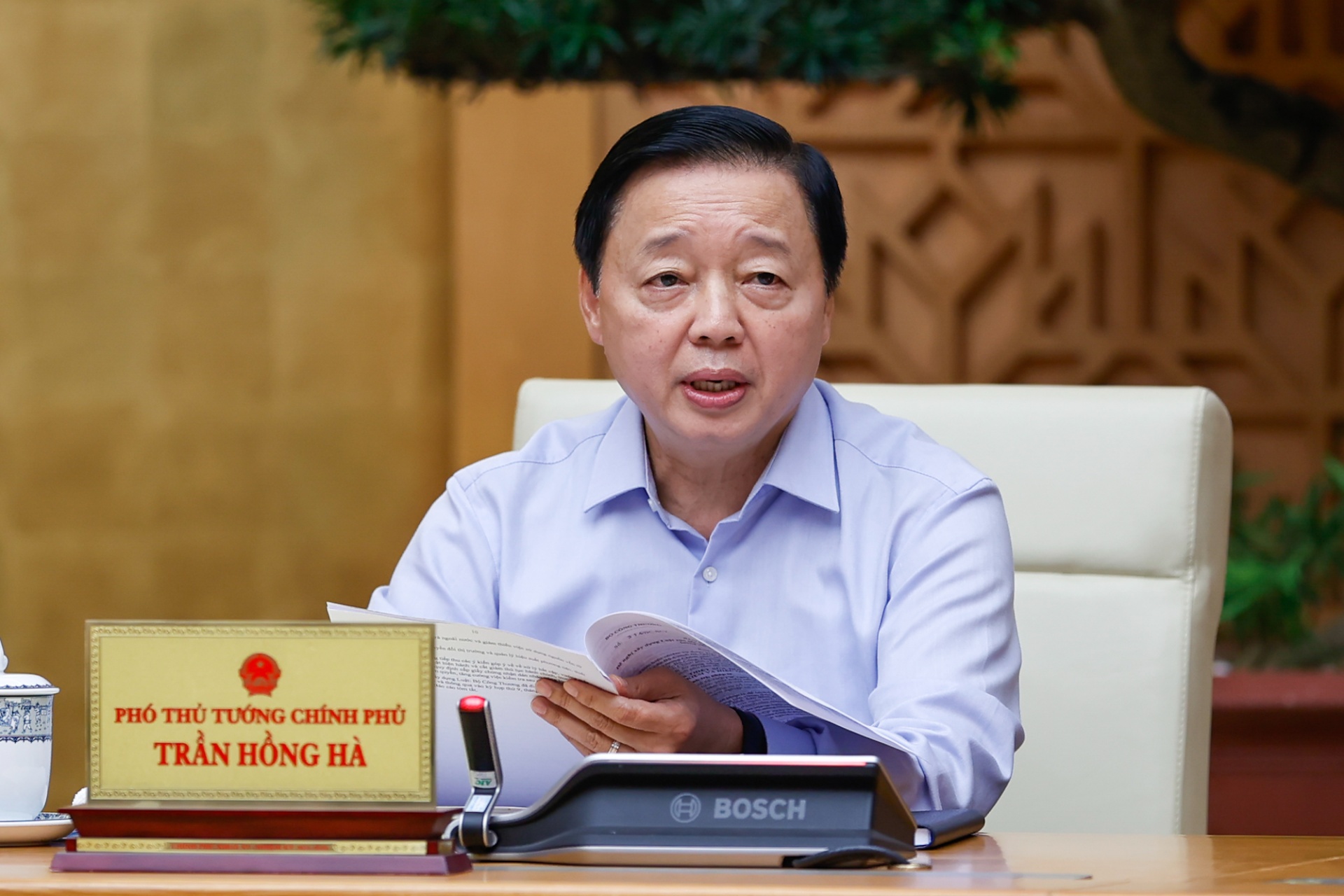  Phó Thủ tướng Trần Hồng Hà phát biểu - Ảnh: VGP