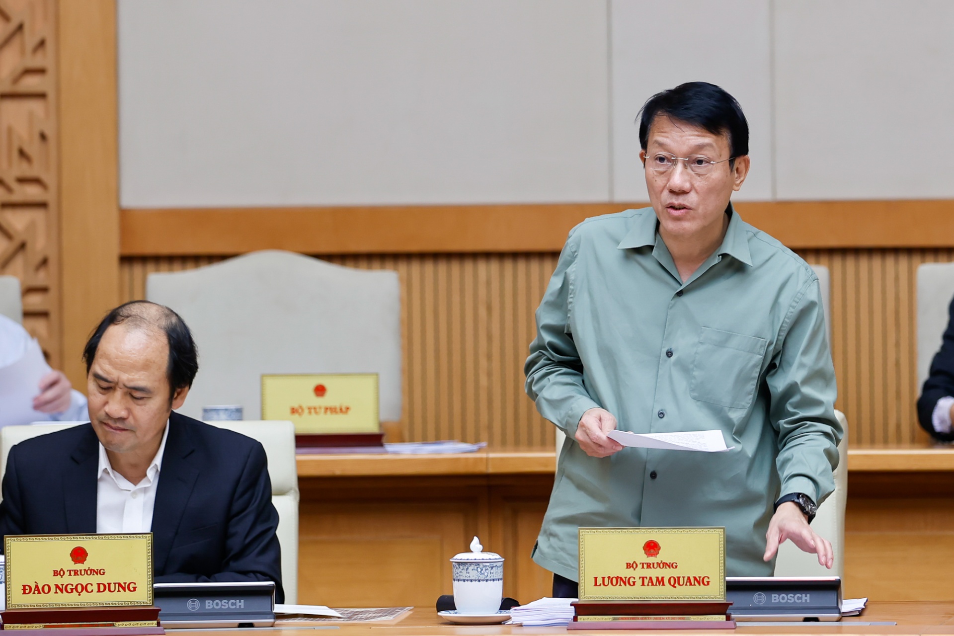  Đại tướng Lương Tam Quang, Bộ trưởng Bộ Công an phát biểu - Ảnh: VGP