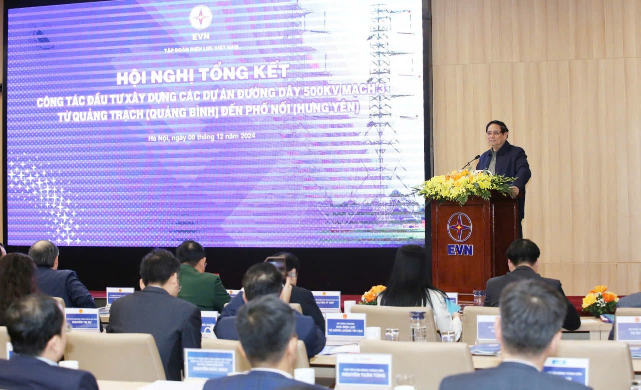 Hội nghị Tổng kết công tác đầu tư xây dựng các dự án đường dây 500 Kv mạch 3 từ Quảng Trạch (Quảng Bình)  đến Phố Nối (Hưng Yên)