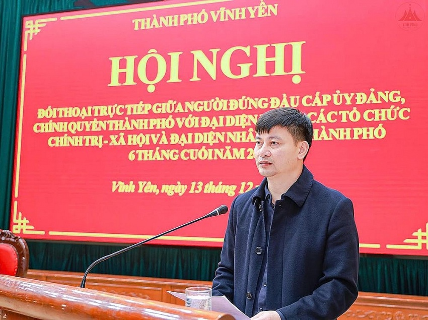 undefined Vĩnh Yên (Vĩnh Phúc): Tập trung dân chủ từ hội nghị đối thoại giữa những người đứng đầu và nhân dân