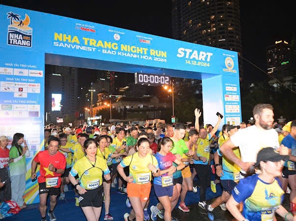 Có 3.150 vận động viên tham gia Giải “Nha Trang Night Run Sanvinest - Báo Khánh Hòa 2024”