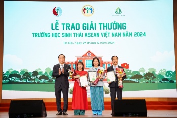 49 truong hoc duoc trao giai thuong truong hoc sinh thai asean viet nam 2024