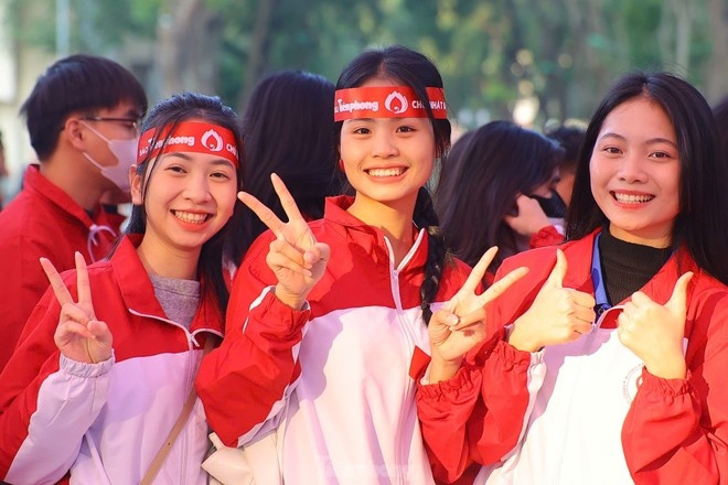 Hàng nghìn sinh viên đăng ký hiến máu trong Chủ nhật Đỏ lần thứ 17