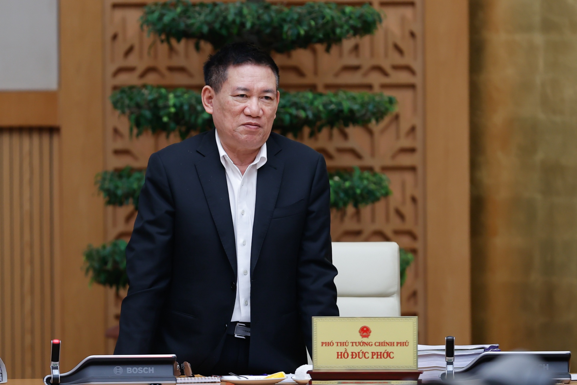 Phó Thủ tướng Hồ Đức Phớc phát biểu tại phiên họp - Ảnh: VGP Phó Thủ tướng Hồ Đức Phớc phát biểu tại phiên họp - Ảnh: VGP