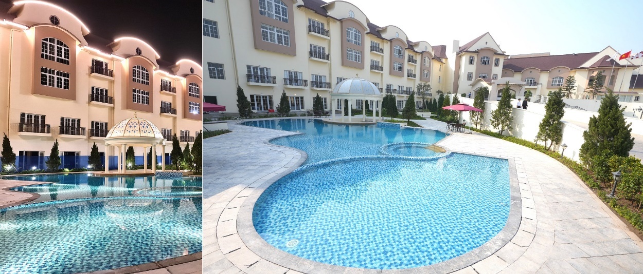 Bể bơi tại khách sạn cao cấp Legend Valley Hotel
