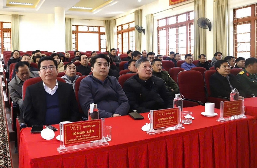 Hơn 800 đảng viên thị xã Sa Pa dự Hội nghị toàn quốc về đột phá phát triển khoa học, công nghệ, đổi mới sáng tạo và chuyển đổi số quốc gia