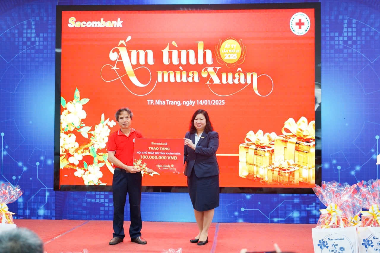 Sacombank Chi nhánh Khánh Hòa trao tặng quà cho những hộ dân có hoàn cảnh khó khăn tại tỉnh Khánh Hoà với tổng trị giá 250 triệu đồng Sacombank Chi nhánh Khánh Hòa trao tặng quà cho những hộ dân có hoàn cảnh khó khăn tại tỉnh Khánh Hoà với tổng trị giá 250 triệu đồng