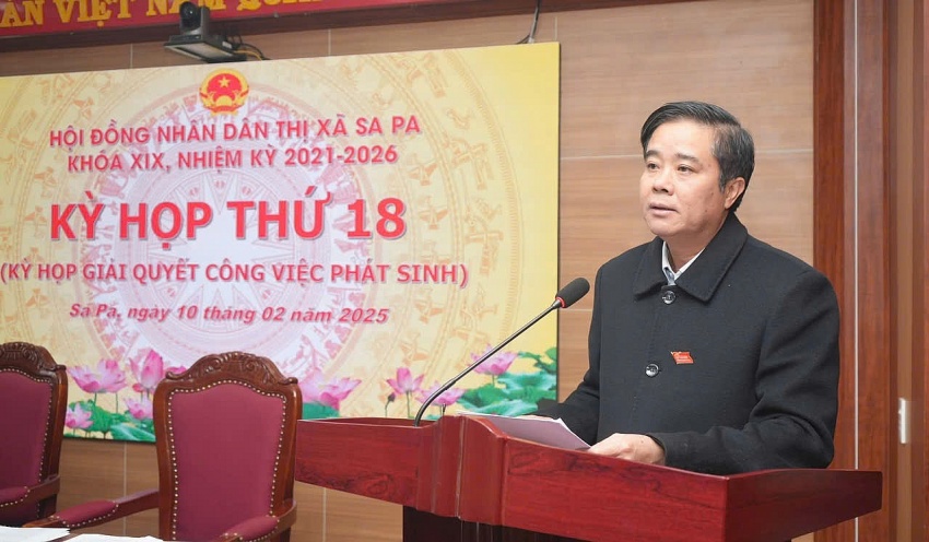 HĐND thị xã Sa Pa tổ chức kỳ họp thứ 18 để kiện toàn sắp xếp tổ chức bộ máy