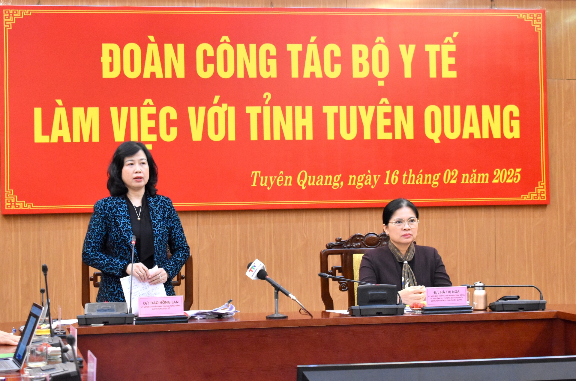 Đoàn công tác của Bộ Y tế làm việc tại tỉnh Tuyên Quang