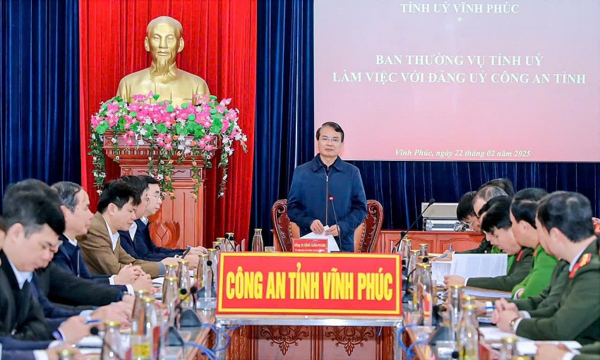 Vĩnh Phúc: Xây dựng lực lượng Công an nhân dân thật sự trong sạch, vững mạnh, chính quy, tinh nhuệ, hiện đại.