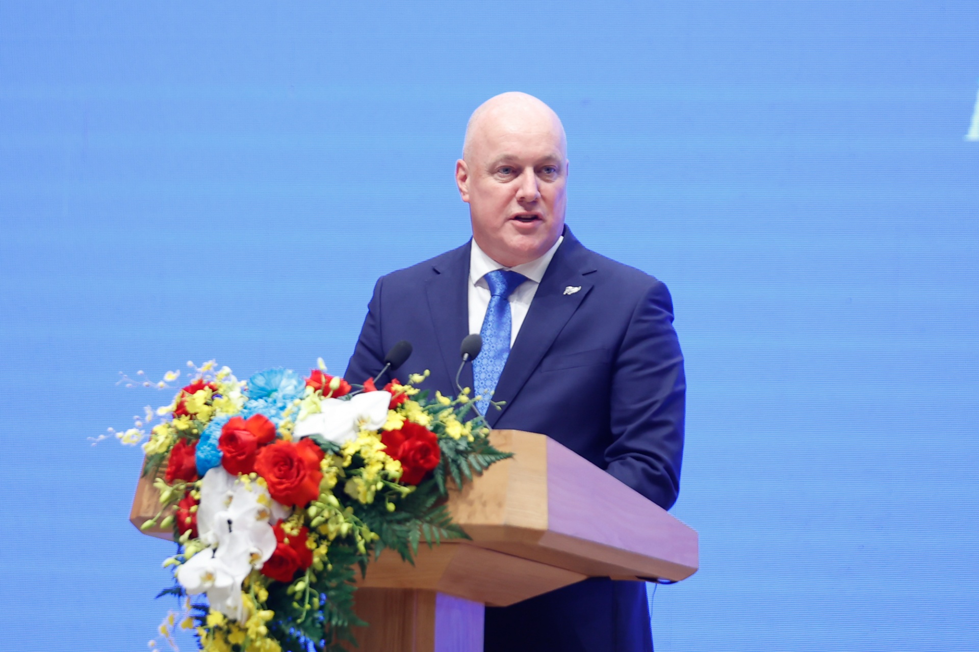   Thủ tướng New Zealand khẳng định nước này rất quan tâm việc làm sâu sắc quan hệ thân thiết với Việt Nam và hy vọng đạt được thêm nhiều thành công trong thời gian tới - Ảnh: VGP