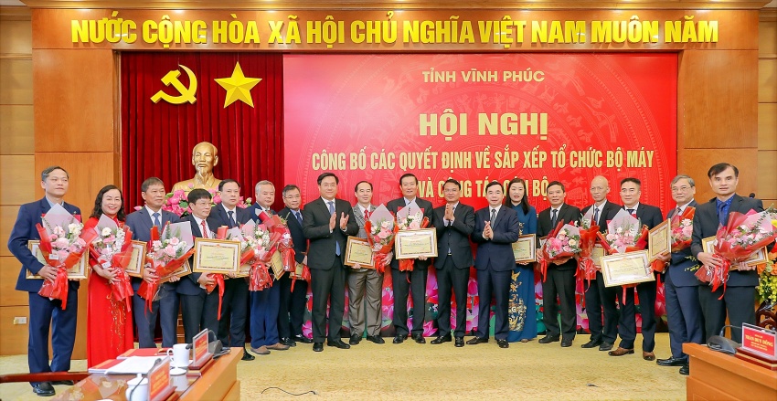 Vĩnh Phúc bổ nhiệm nhiều lãnh đạo mới ở các sở ngành, địa phương