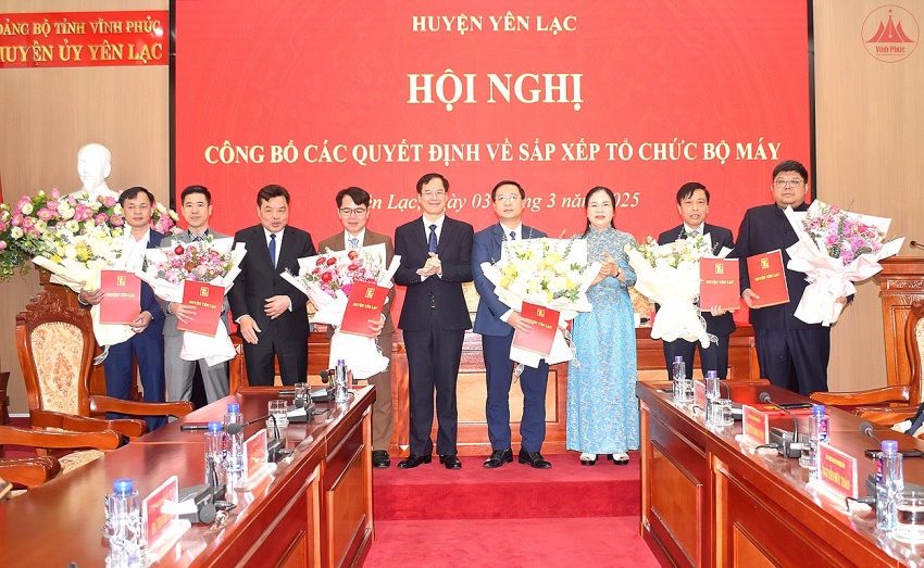 Vĩnh Phúc bổ nhiệm nhiều lãnh đạo mới ở các sở ngành, địa phương