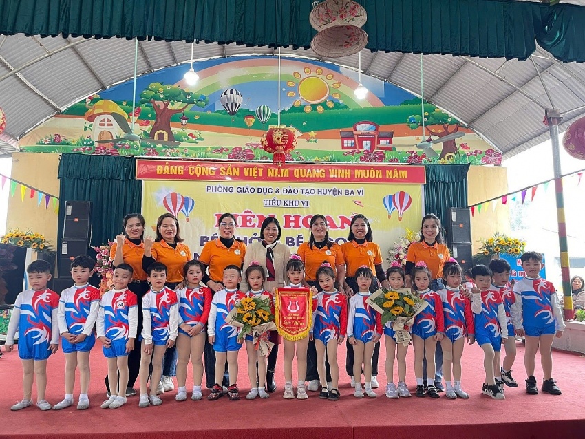 Trường Mầm non Chu Minh đạt giải nhì Hội thi “Bé khỏe – Bé ngoan” tiểu khu VI