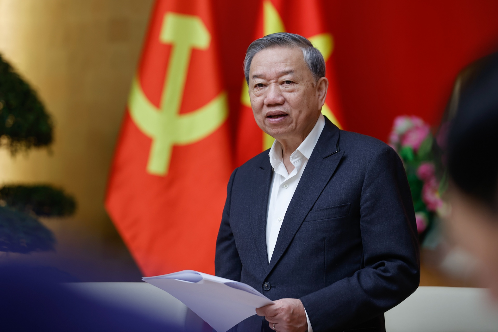 Tổng Bí thư Tô Lâm: Nếu Báo cáo Chính trị là ngọn đuốc soi đường thì Báo cáo Kinh tế - xã hội phải là cẩm nang hành động - Ảnh: VGP