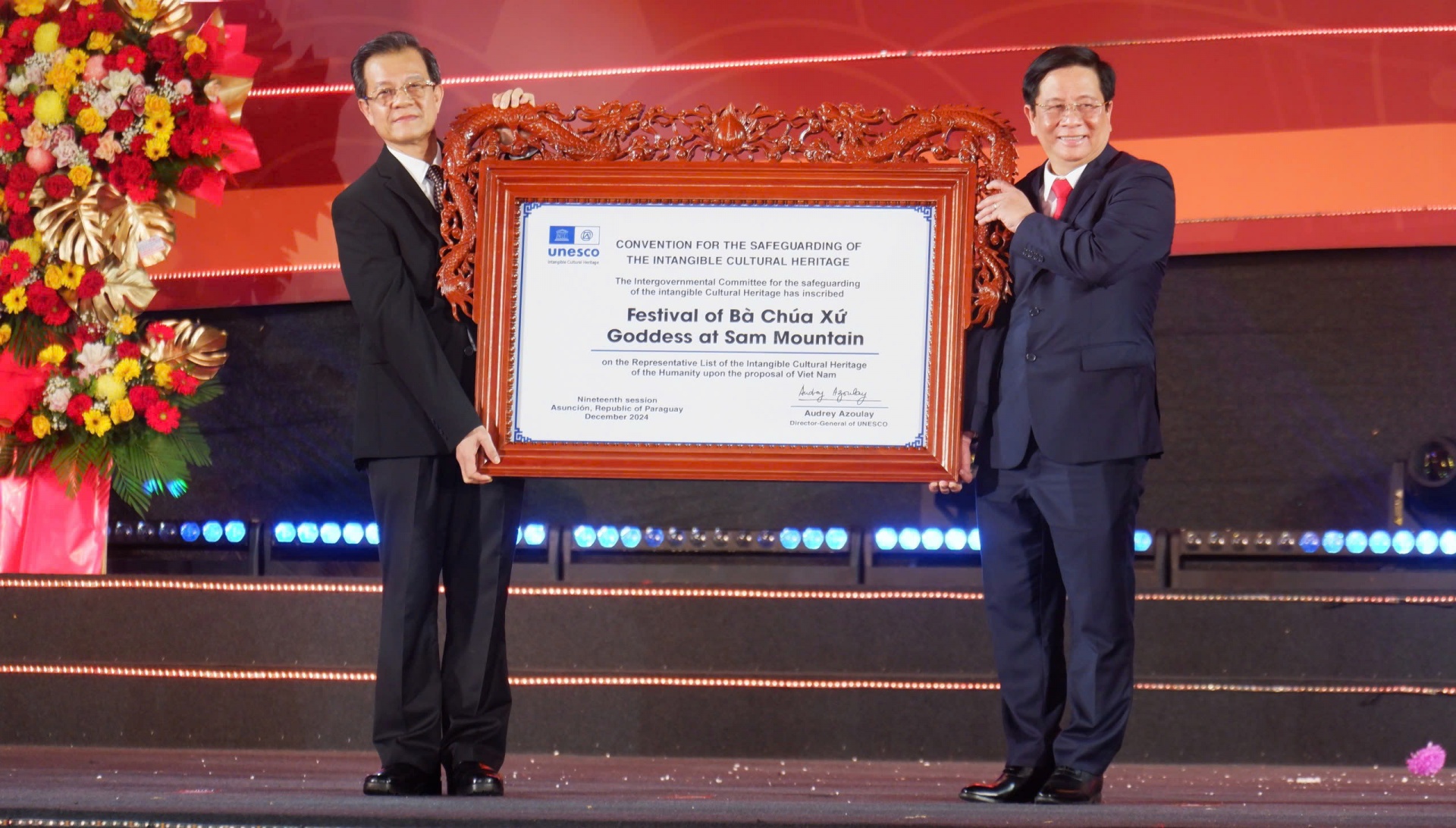 Lễ hội Vía Bà Chúa Xứ Núi Sam là di sản văn hoá phi vật thể của nhân loại