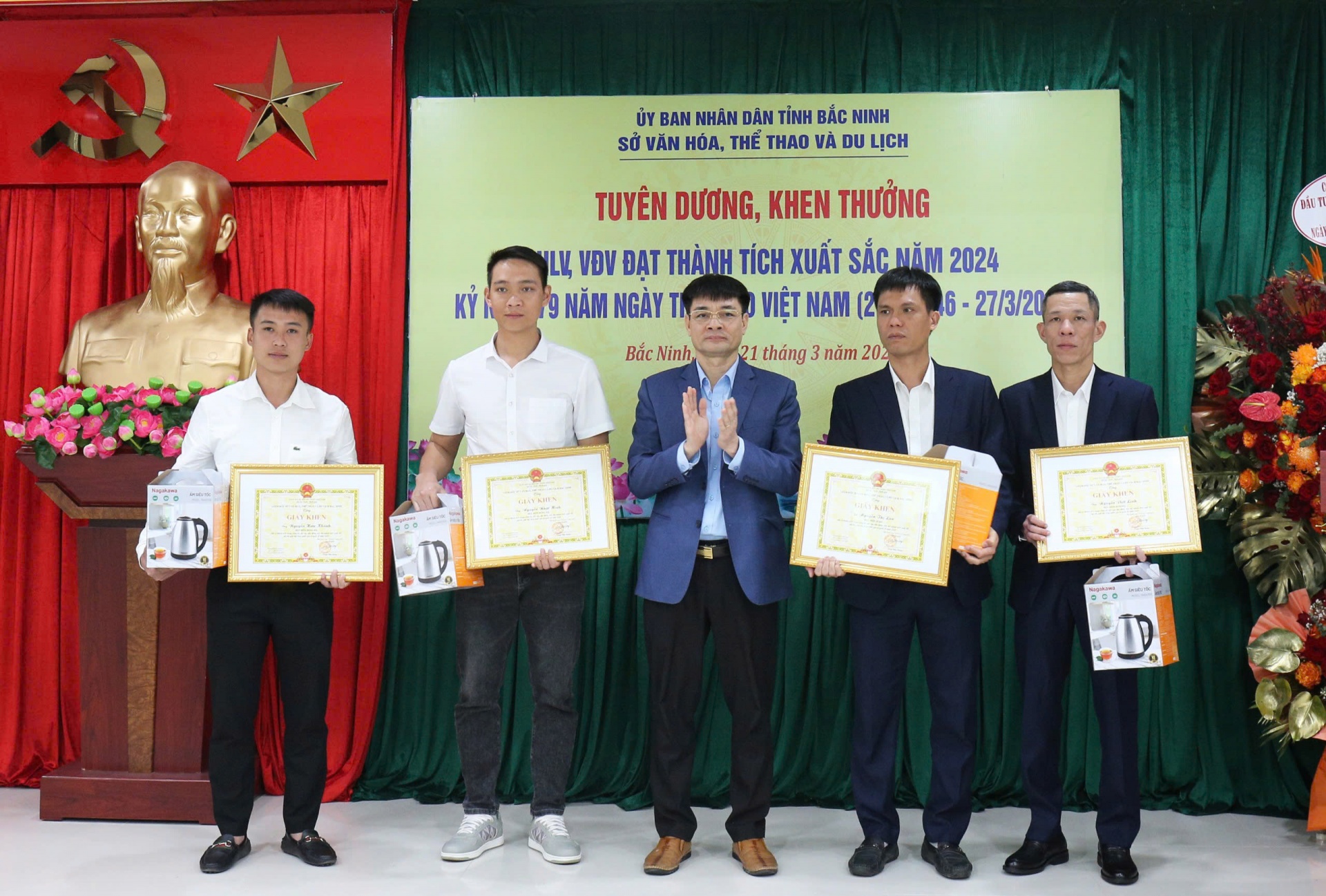 Bắc Ninh: Tuyên dương HLV, VĐV đạt thành tích xuất sắc năm 2024