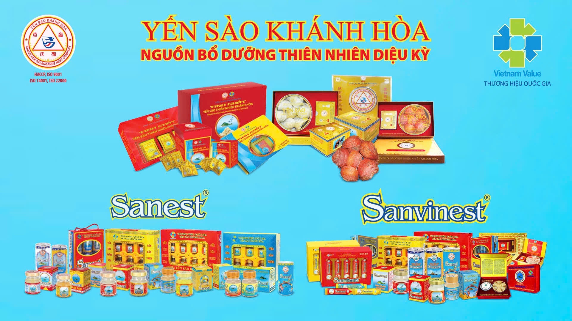 Yến sào Khánh Hoà 16 năm liên tiếp đạt danh hiệu “Hàng Việt Nam chất lượng cao” Yến sào Khánh Hoà 16 năm liên tiếp đạt danh hiệu “Hàng Việt Nam chất lượng cao”