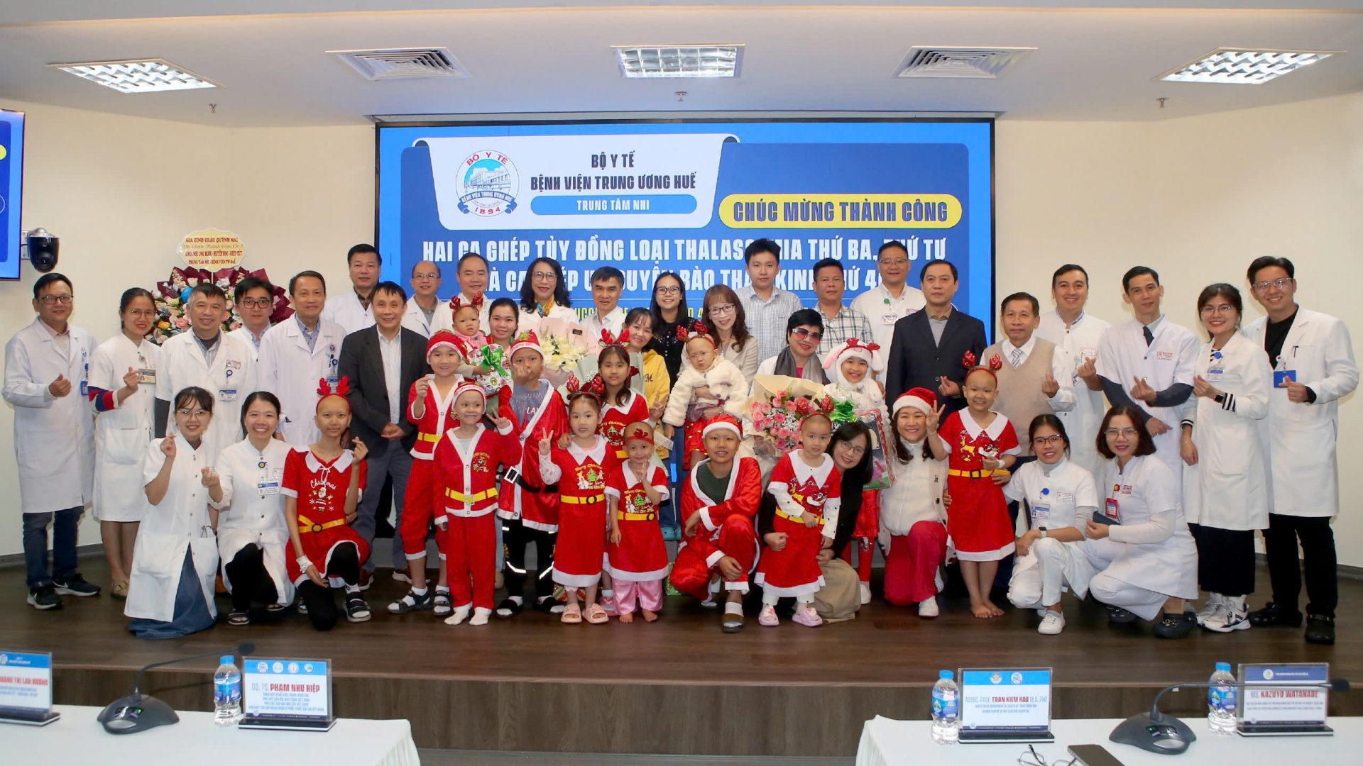 Chúc mừng thành công ghép tuỷ đồng loại ở bệnh nhi Thalassemia