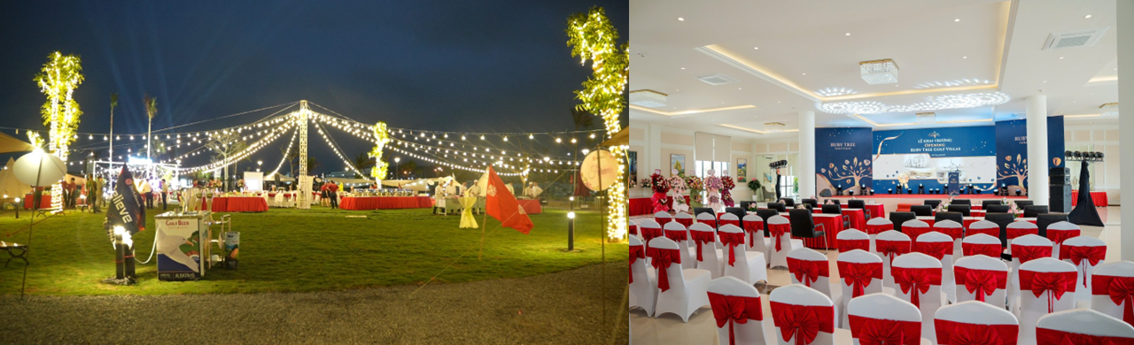 Thưởng thức tiệc BBQ ngay bên ngoài biệt thự lưu trú hoặc ngay cạnh Ruby Sports Club