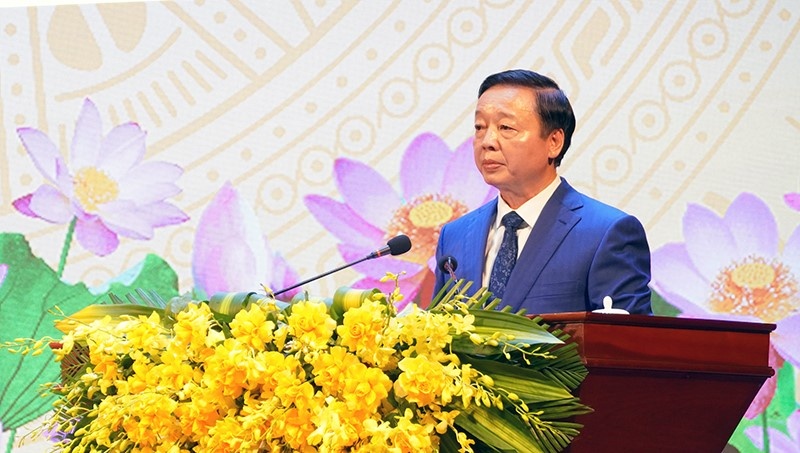    Phó Thủ tướng Chính phủ Trần Hồng Hà phát biểu tại buổi lễ