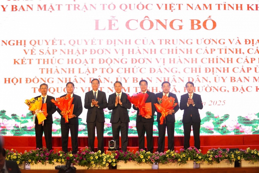 Lễ công bố các Nghị quyết, Quyết định sáp nhập đơn vị hành chính và kiện toàn bộ máy tỉnh Khánh Hòa