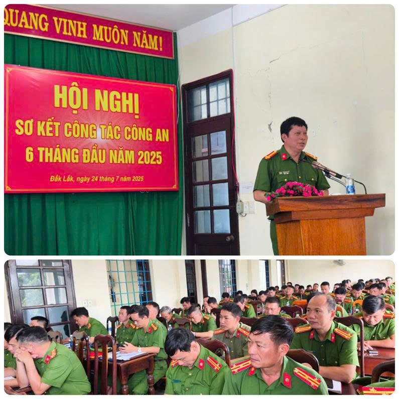    Đồng chí Thượng tá Phùng Minh Trí, Giám thị Trại tạm giam số 1 quán triệt các mặt công tác, định hướng nhiệm vụ trong thời gian tới trong đó nhấn mạnh về Kế hoạch về rà soát, xét chọn phạm nhân đủ điều kiện đặc xá theo đúng quy định của pháp luật tại Hội nghị Sơ kết Công tác Công an 06 tháng đầu năm 2025.