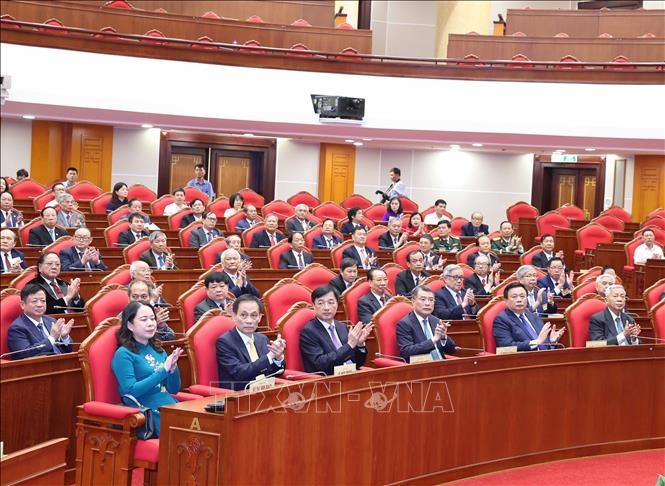 Lãnh đạo Đảng, Nhà nước và các đại biểu tham dự buổi gặp mặt - Ảnh: TTXVN Lãnh đạo Đảng, Nhà nước và các đại biểu tham dự buổi gặp mặt - Ảnh: TTXVN